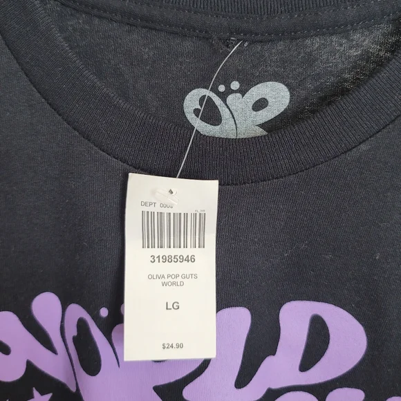 🆕️ Olivia Rodrigo Official Guts Tour Graphic Tee - Picture 4 of 7